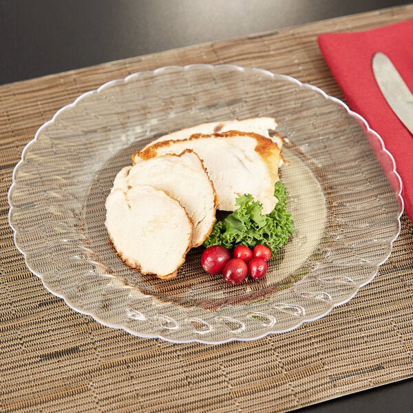 Premium Clear Plastic Dinner 9" Plates 18ct - JJ's Party House McAllen, TX