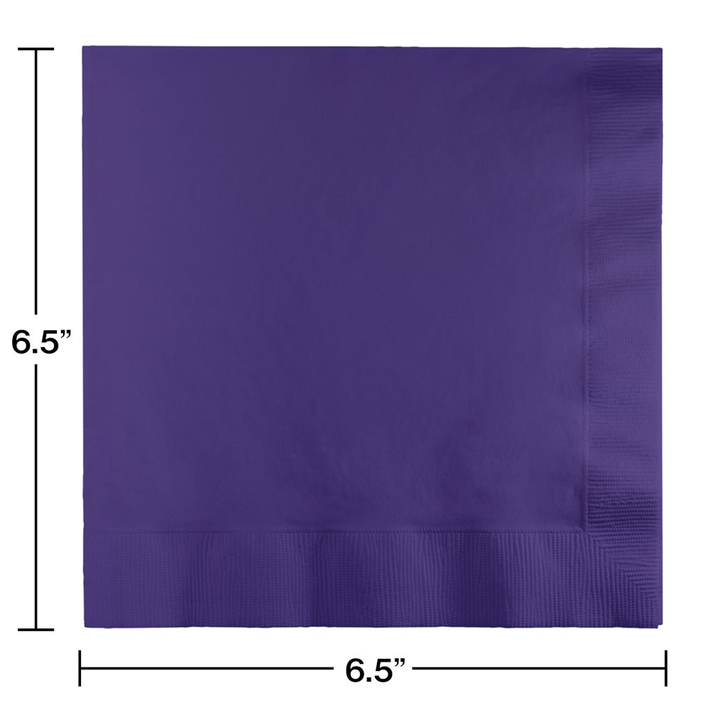 Purple Luncheon Napkins 3Ply 50ct - JJ's Party House McAllen, TX