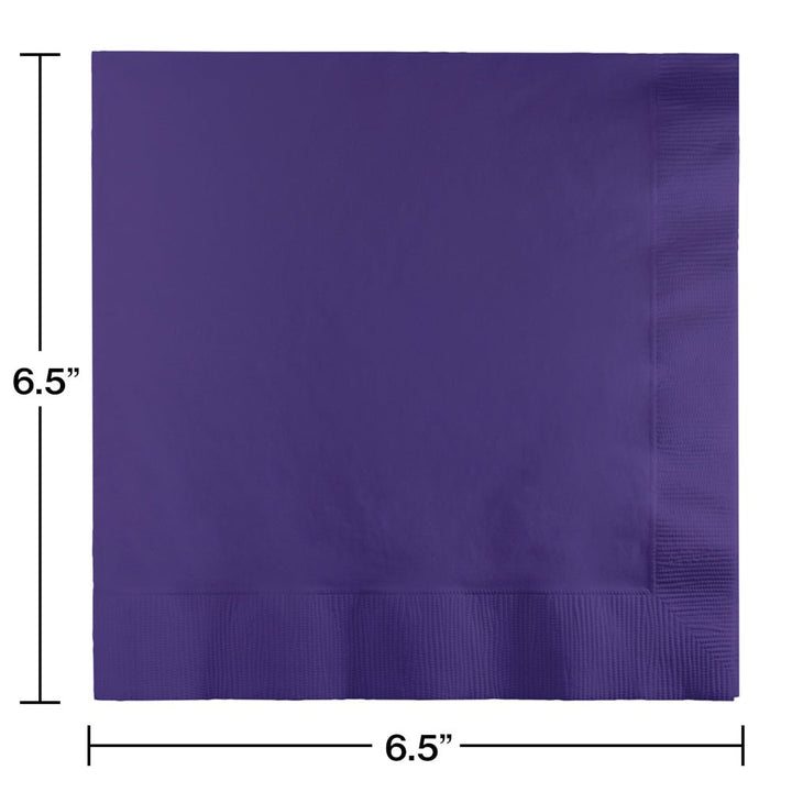 Purple Luncheon Napkins 3Ply 50ct - JJ's Party House McAllen, TX