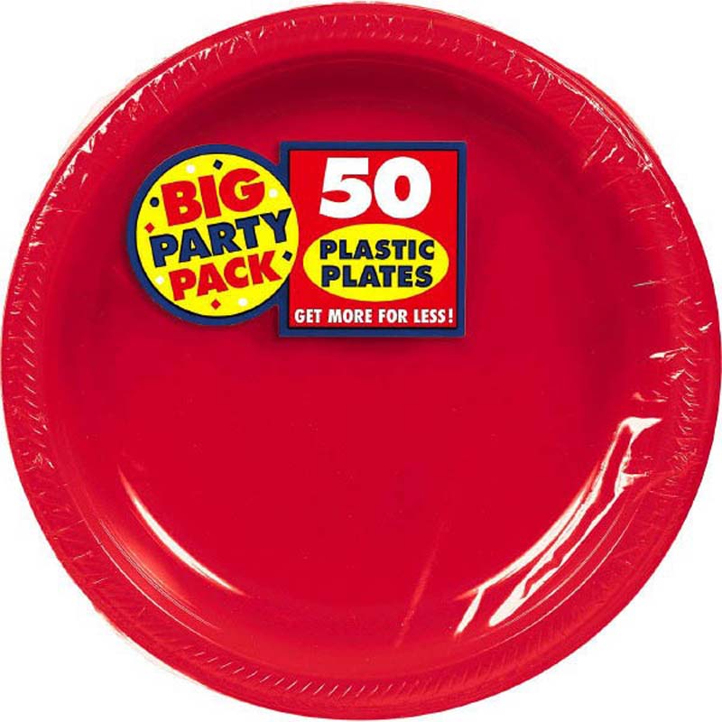 Red Plates 10.25'' 50ct