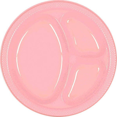 New Pink 10'' Divided Plates