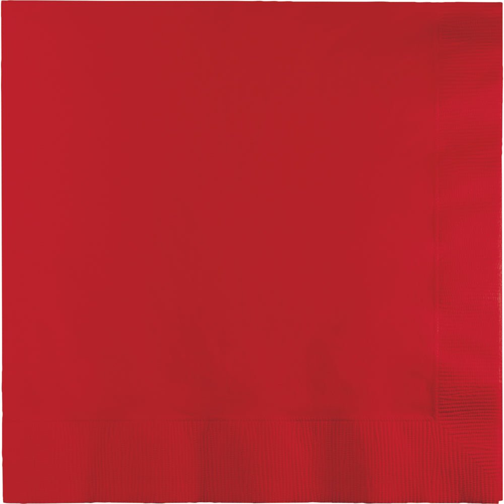 Red Luncheon Napkins 3Ply 50ct - JJ's Party House McAllen, TX