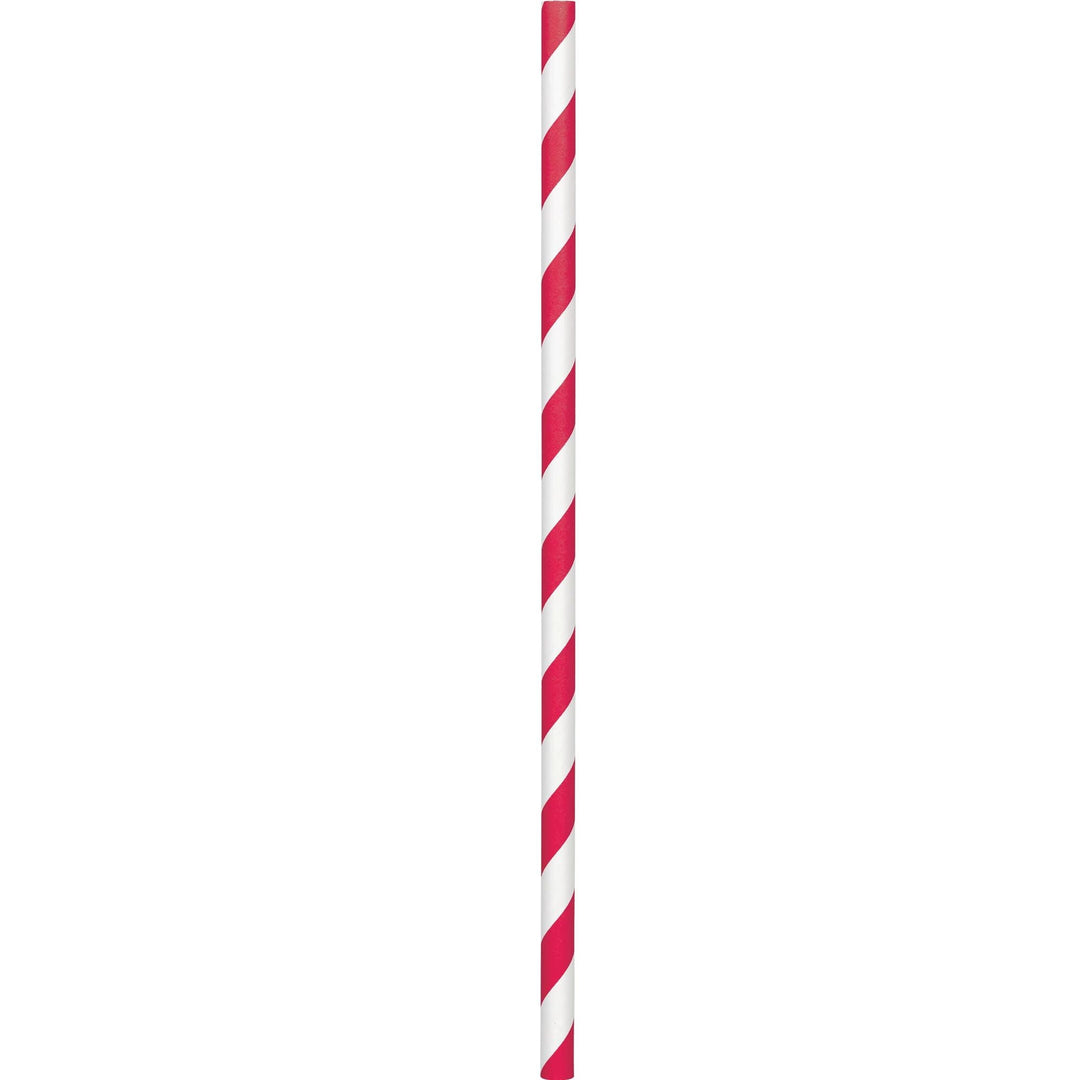 Red Paper Straws 48ct - JJ's Party House: Birthday, Balloons & Custom Party Favors