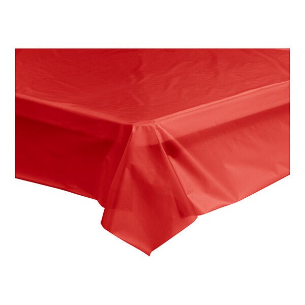 Red Plastic Table Cover Roll, 40" x 150' - JJ's Party House: Birthday, Balloons & Custom Party Favors
