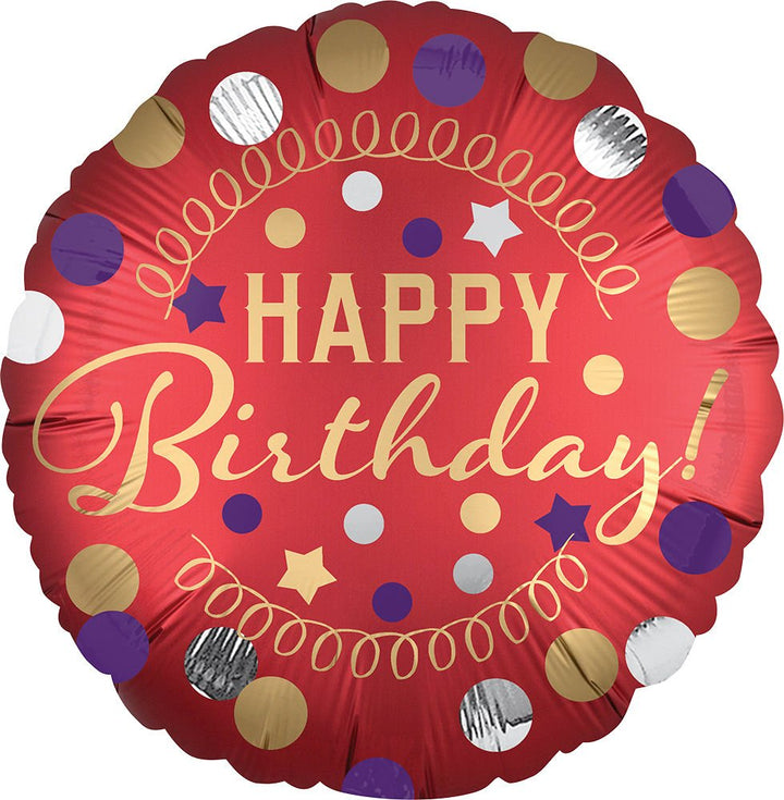 Red Satin Party Mylar Balloon - JJ's Party House: Custom Party Favors, Napkins & Cups