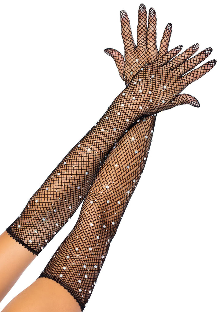 Rhinestone Fishnet Gloves - JJ's Party House: Custom Party Favors, Napkins & Cups