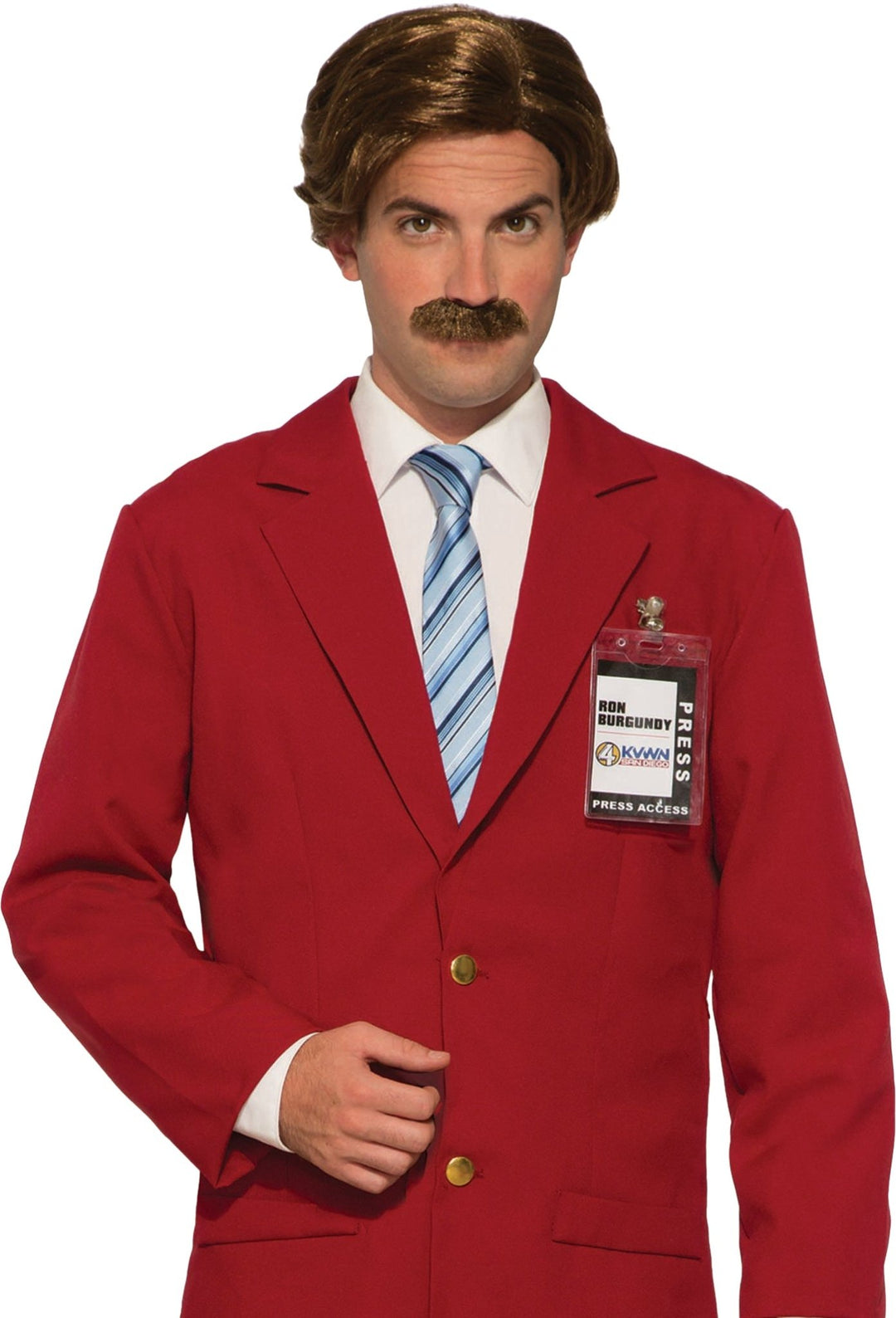 Ron Burgundy Wig and Moustache - JJ's Party House