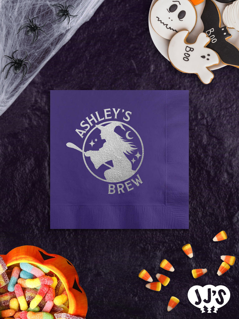 Witches' Brew Personalized Halloween Napkins