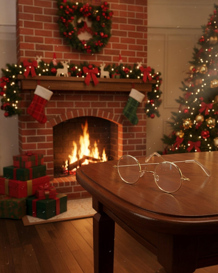 Round Santa Glasses - JJ's Party House