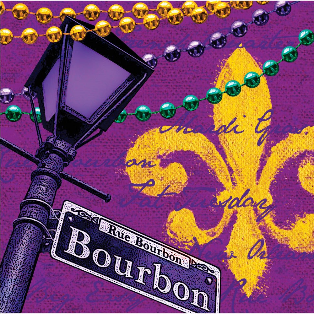 Rue Bourbon Lunch Napkins, 18ct - JJ's Party House: Birthday,Balloons,Favors,Gifts