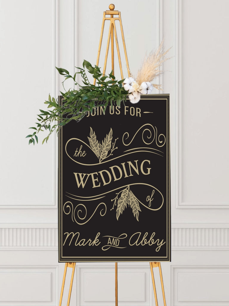Rustic Wedding Welcome Sign - JJ's Party House: Custom Party Favors, Napkins & Cups