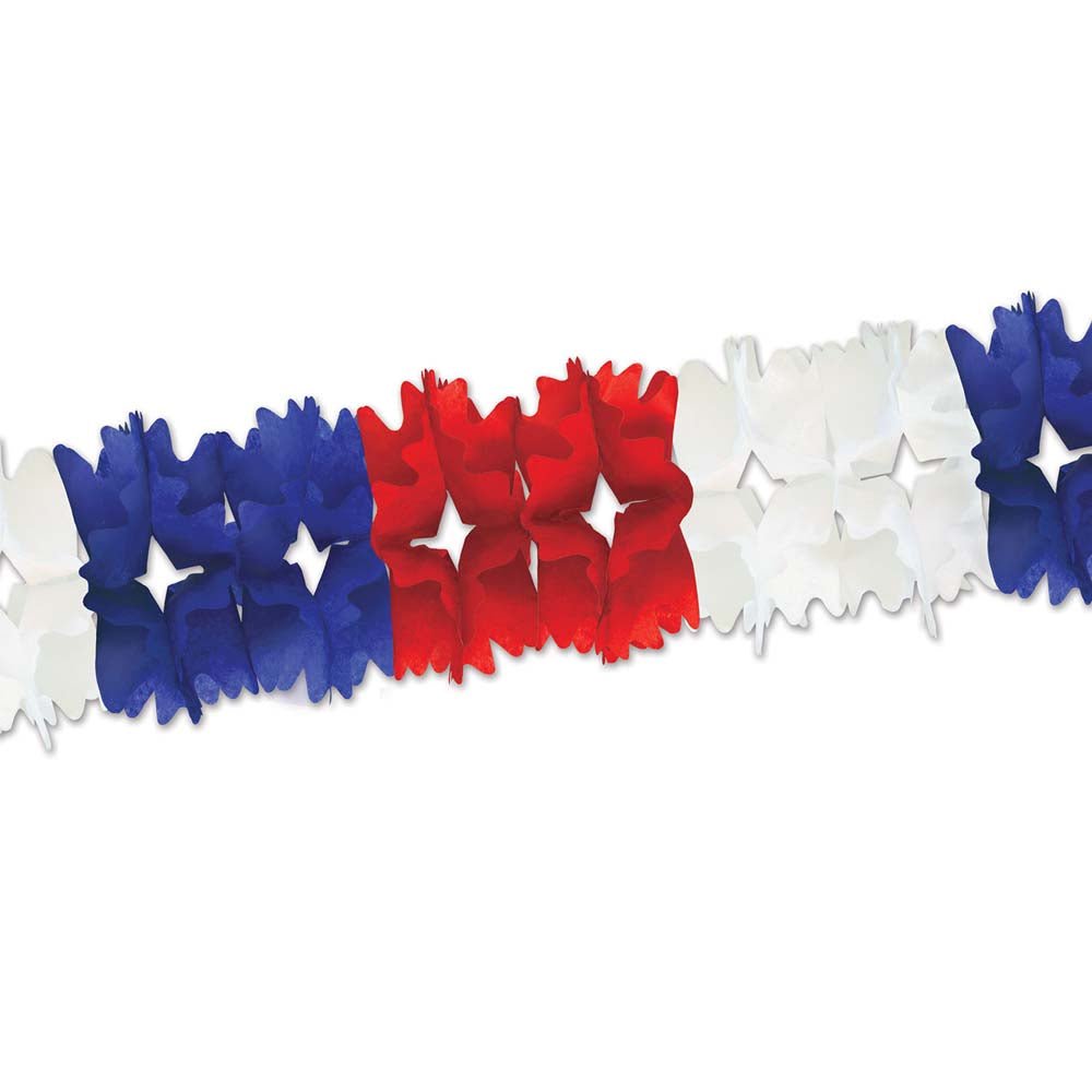 R/W/B Pageant Garland - JJ's Party House: Birthday, Balloons & Custom Party Favors