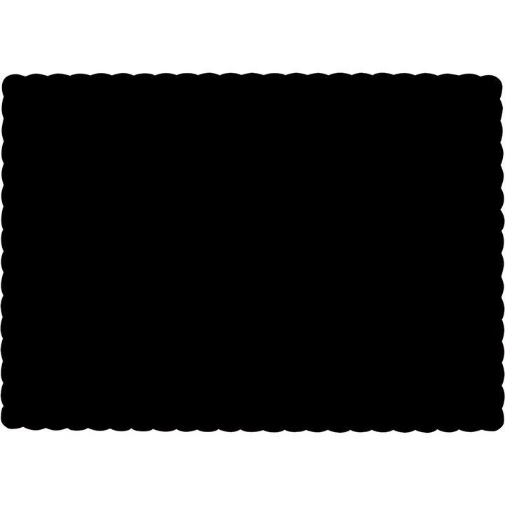 Black Paper Place Mats 24ct