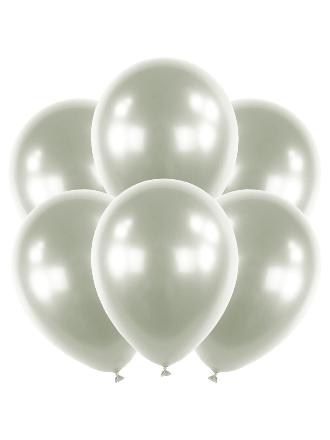 Satin Platinum Silver 11" Latex Luxaire Balloons - JJ's Party House: Birthday, Balloons & Custom Party Favors