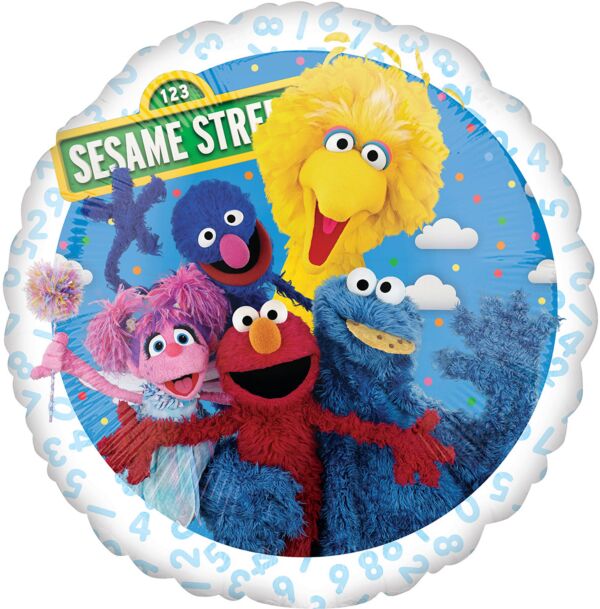 Sesame Street Mylar Balloon 18" - JJ's Party House