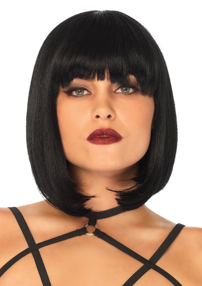 Short Black Bob Wig - JJ's Party House