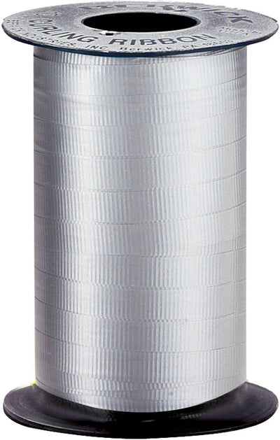 Silver Curling Ribbon 500yds - JJ's Party House: Custom Party Favors, Napkins & Cups