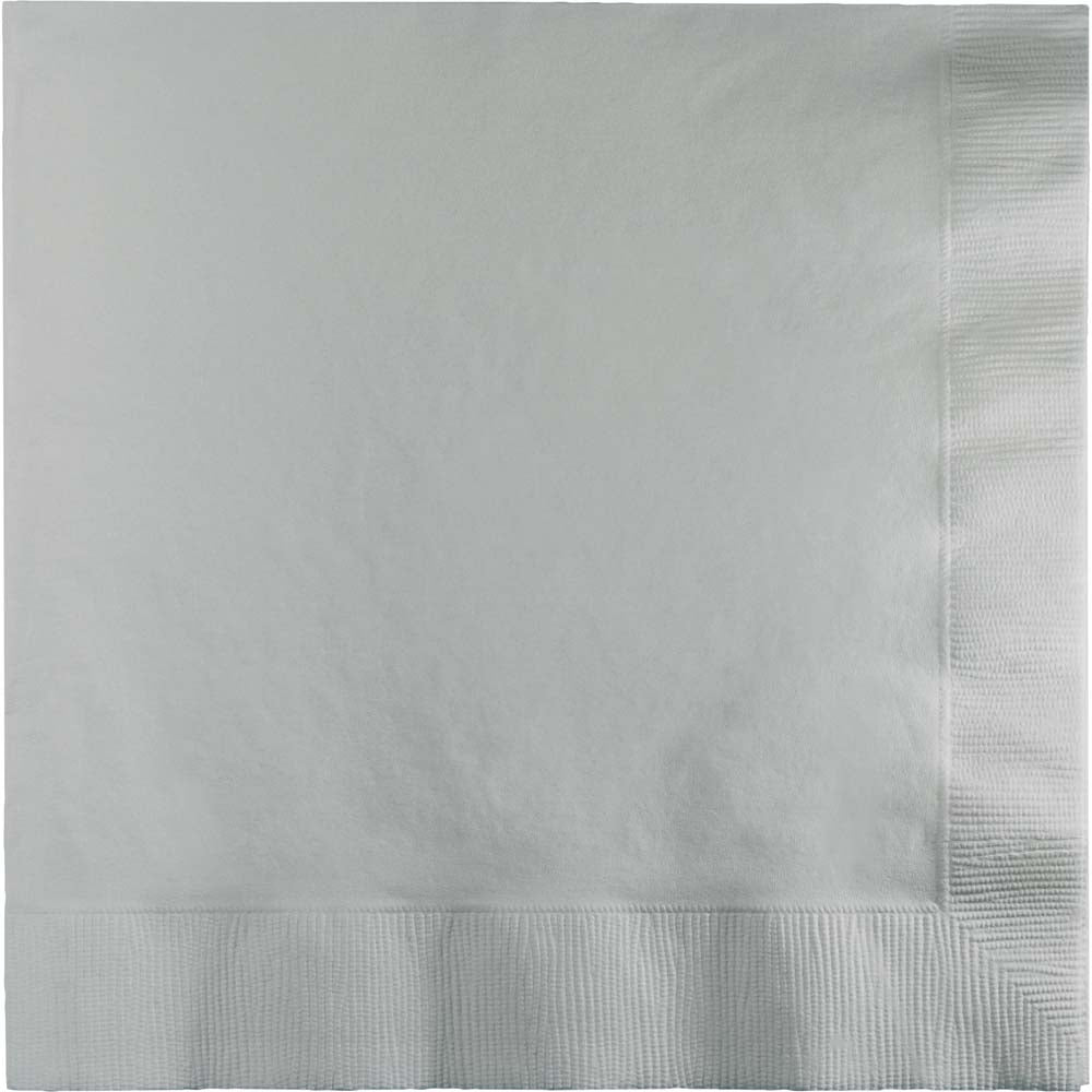 Silver Luncheon Napkins 3Ply 50ct - JJ's Party House McAllen, TX