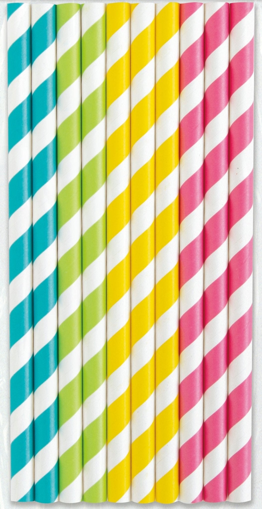 Smoothie Assorted Color Paper Straws, 10ct - JJ's Party House: Birthday, Balloons & Custom Party Favors