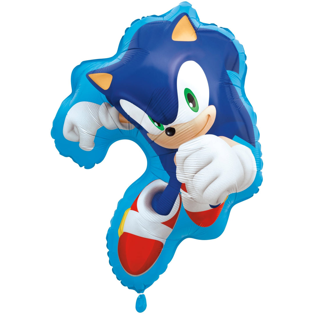 Sonic Jumbo Mylar Balloon 24" - JJ's Party House McAllen, TX