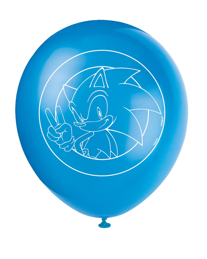 Sonic Latex 12" Balloons, 8ct - JJ's Party House: Birthday, Balloons & Custom Party Favors