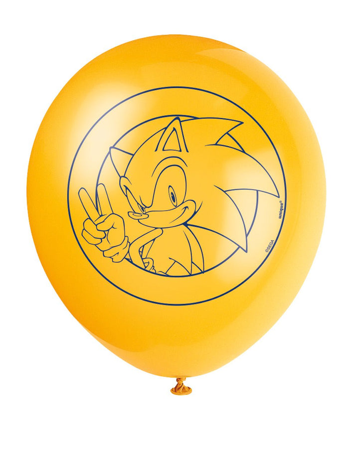 Sonic Latex 12" Balloons, 8ct - JJ's Party House: Birthday, Balloons & Custom Party Favors