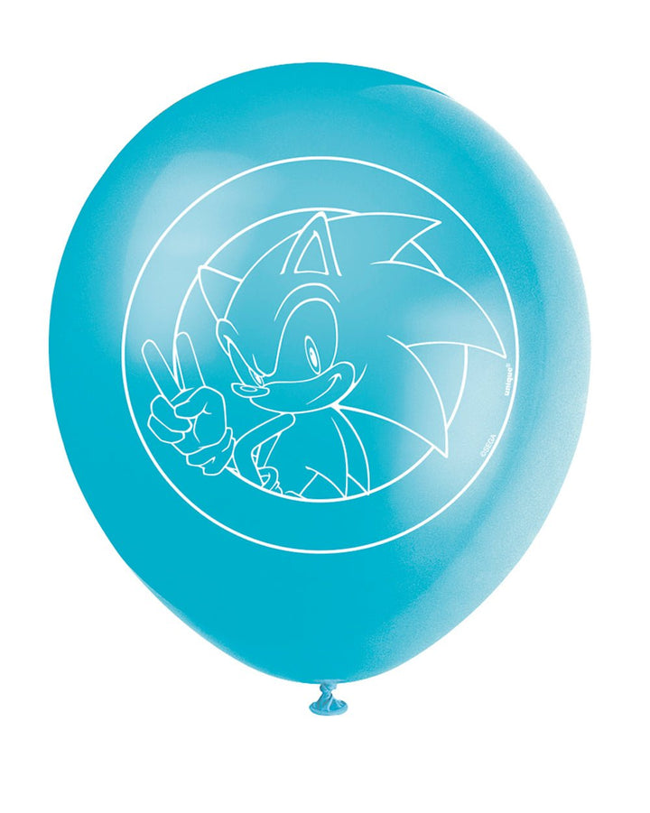 Sonic Latex 12" Balloons, 8ct - JJ's Party House: Birthday, Balloons & Custom Party Favors