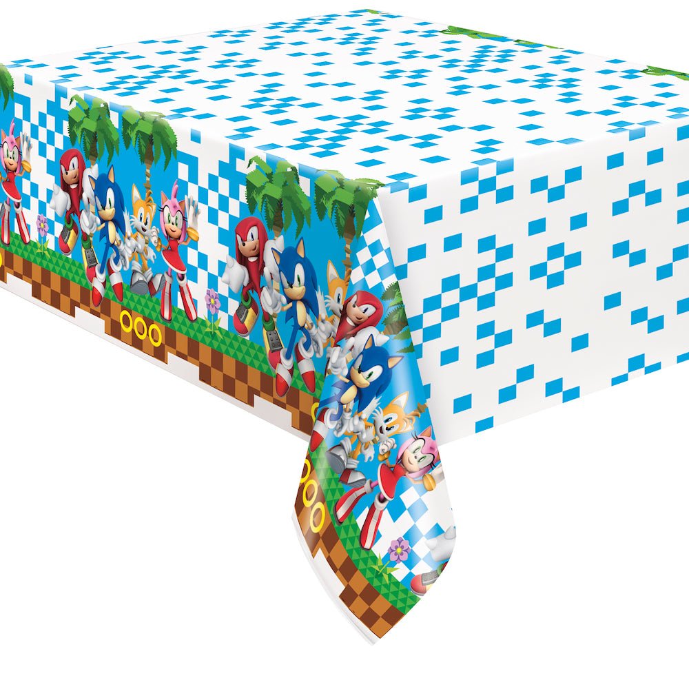 Sonic Plastic Tablecover, 54"x84" - JJ's Party House: Birthday, Balloons & Custom Party Favors