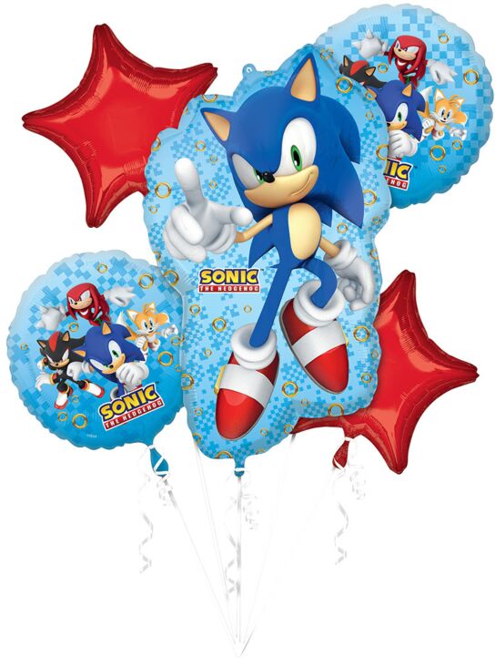 Sonic the Hedgehog 2 Mylar Balloons Bouquet - JJ's Party House: Birthday,Balloons,Favors,Gifts