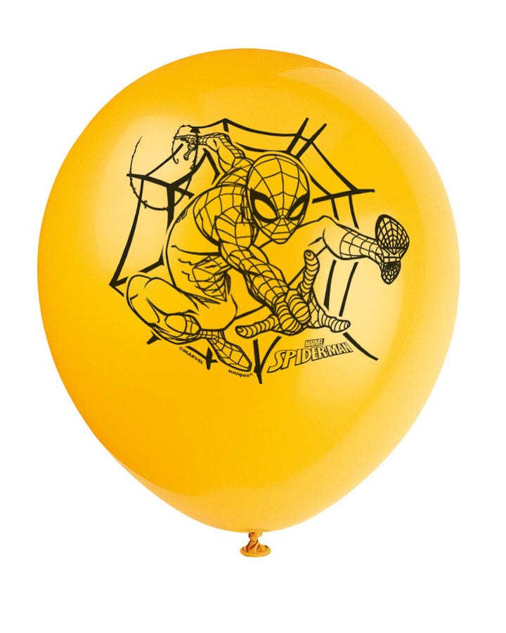 Spiderman 12" Latex Balloons, 8ct - JJ's Party House: Birthday, Balloons & Custom Party Favors