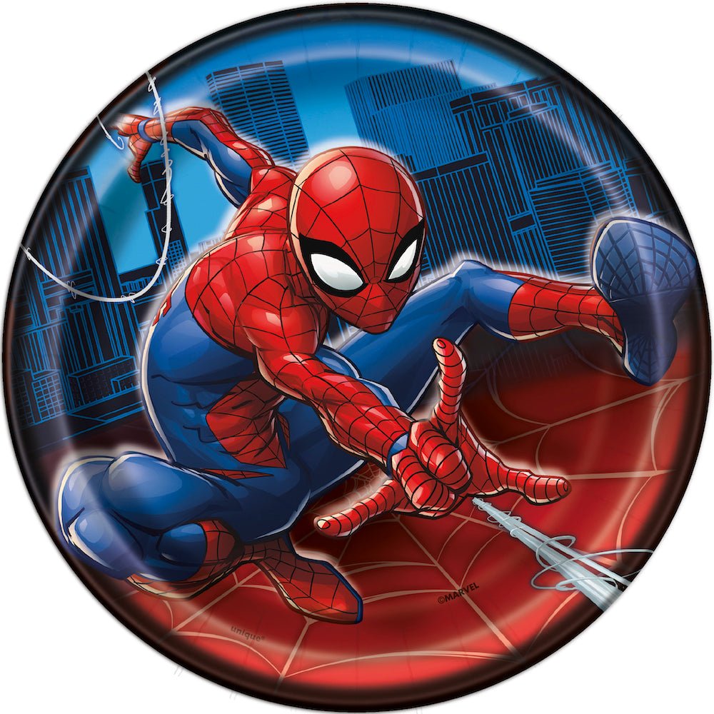 Spiderman 7" Dessert Plates 8ct - JJ's Party House: Birthday, Balloons & Custom Party Favors