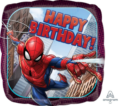 Spiderman Happy Birthday Mylar Balloon - JJ's Party House: Custom Party Favors, Napkins & Cups