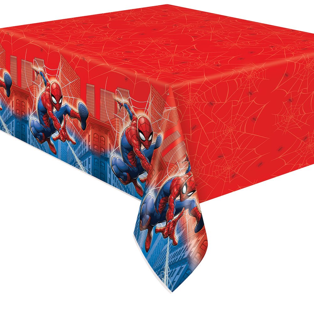 Spiderman Plastic Tablecover 54"x84" - JJ's Party House: Birthday, Balloons & Custom Party Favors