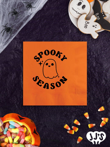 Spooky Season Personalized Halloween Napkins - JJ's Party House: Birthday, Balloons & Custom Party Favors