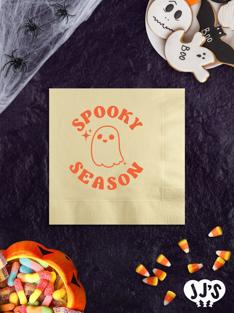 Spooky Season Personalized Halloween Napkins - JJ's Party House: Birthday, Balloons & Custom Party Favors
