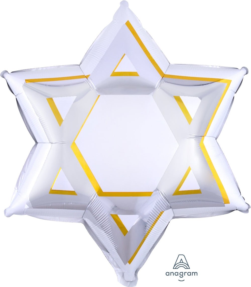 Star of David 21" Balloon - JJ's Party House