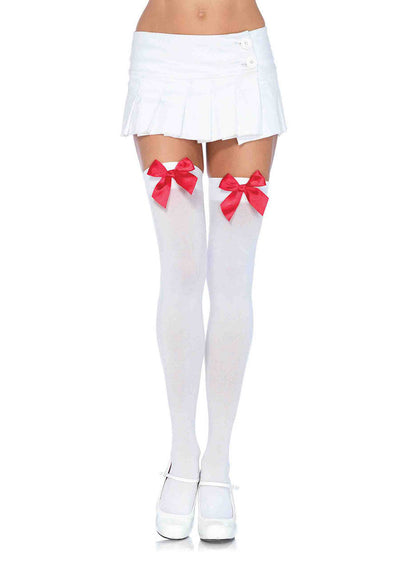 Thigh High Stockings with Bows