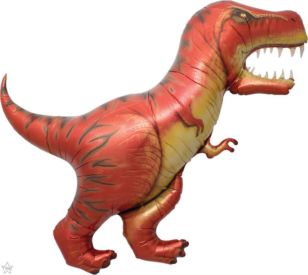 T-Red 47" Dinosaur Jumbo Balloon - JJ's Party House: Custom Party Favors, Napkins & Cups