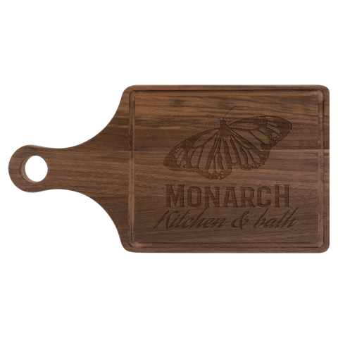 Personalized Walnut Cutting Board Paddle 13 1/2