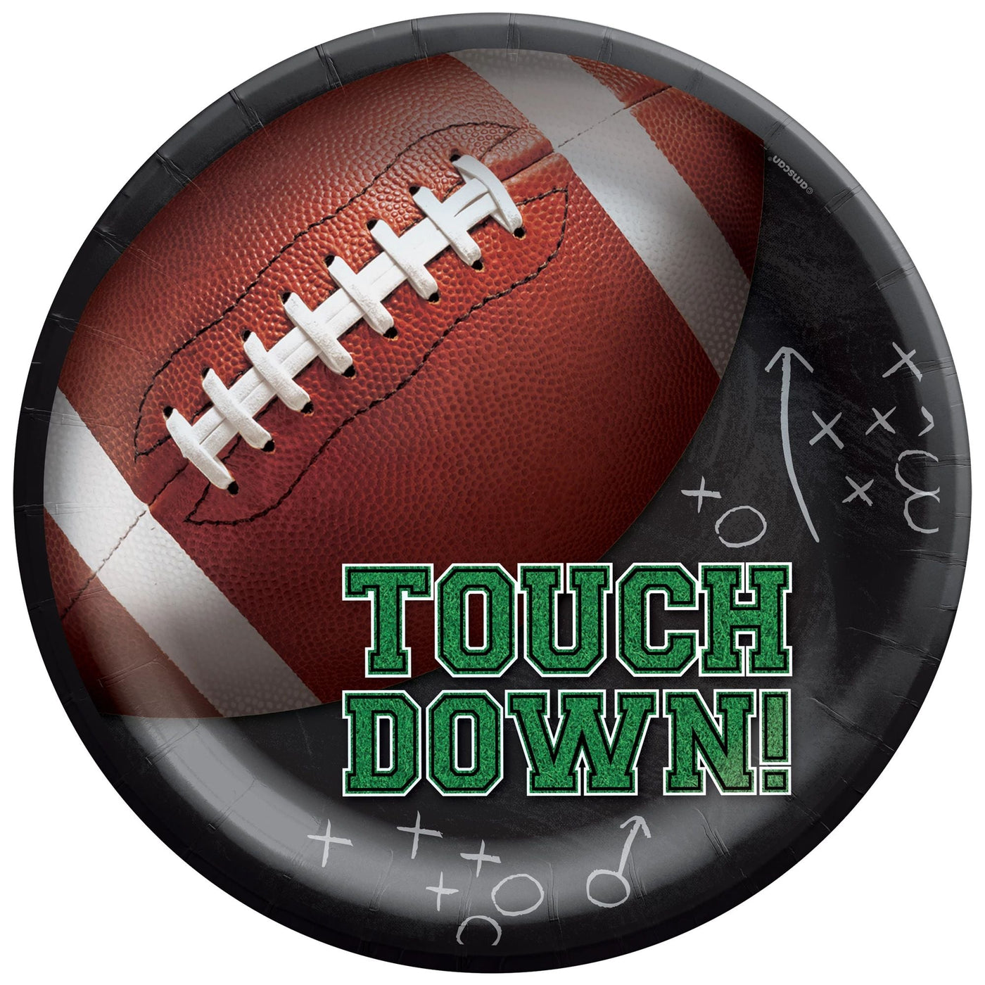 Tailgates & Touchdowns 10" Round Plates 60ct - JJ's Party House: Custom Party Favors, Napkins & Cups