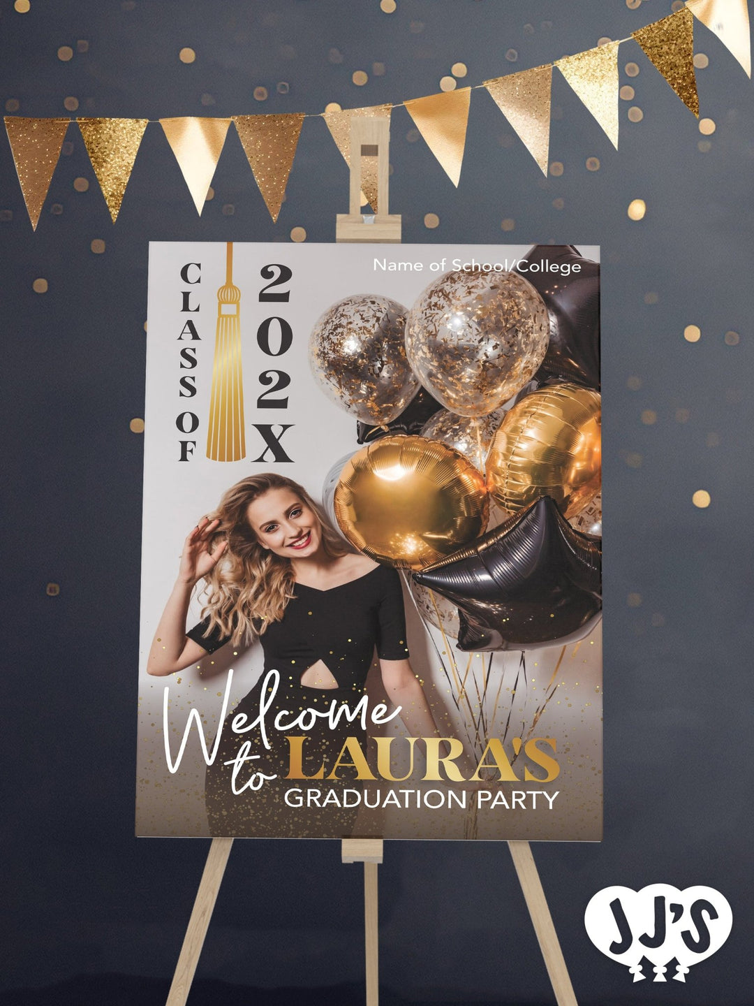 Tassel Graduation Party Photo Welcome Sign - JJ's Party House McAllen, TX