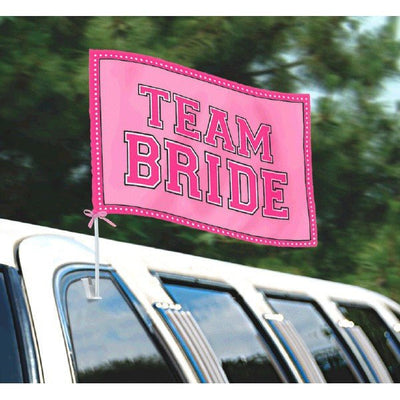 Team Bride Car Flag - JJ's Party House: Custom Party Favors, Napkins & Cups