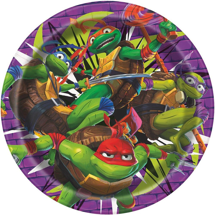 Teenage Mutant Ninja Turtles 9" Lunch Plates, 8ct - JJ's Party House McAllen, TX