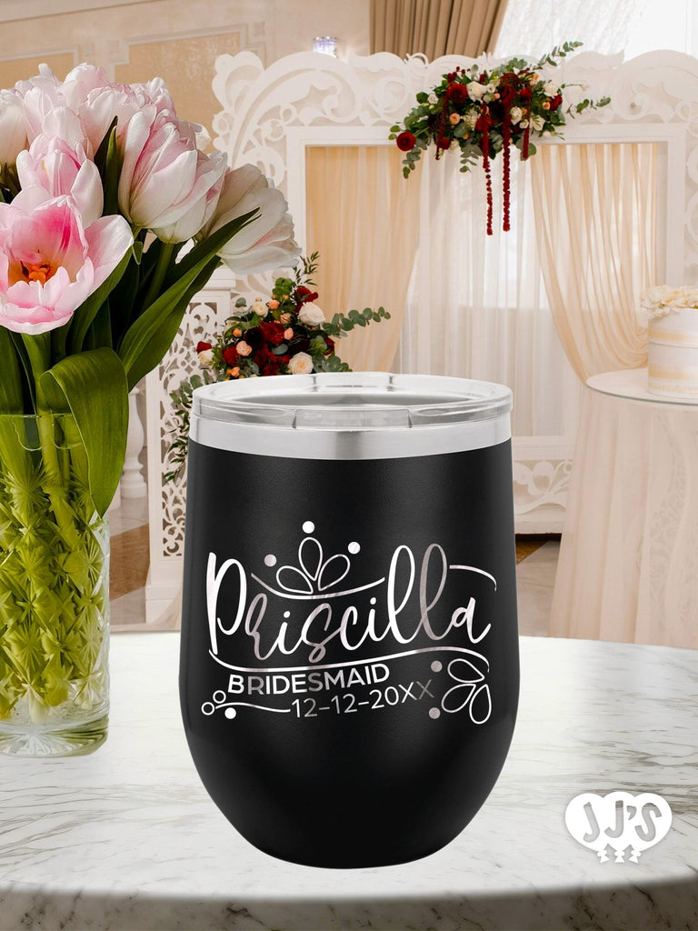 The Deborah Bridal Party Tumbler Favor - JJ's Party House: Custom Party Favors, Napkins & Cups