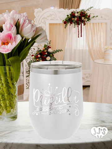 The Deborah Bridal Party Tumbler Favor - JJ's Party House: Custom Party Favors, Napkins & Cups