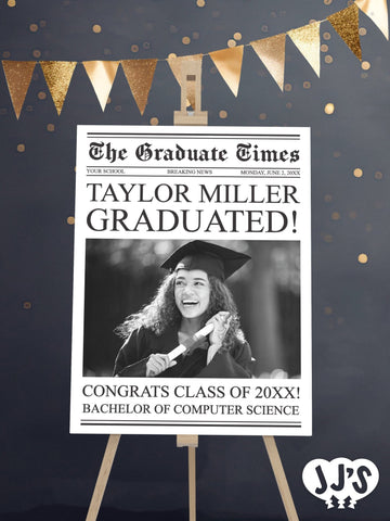 The Graduate Times Graduation Welcome Sign - JJ's Party House McAllen, TX