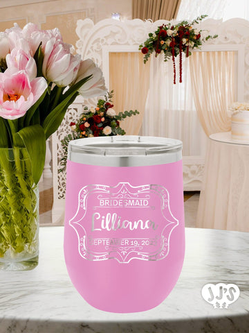 The Lilliana Bridal Party Tumbler Favor - JJ's Party House: Custom Party Favors, Napkins & Cups