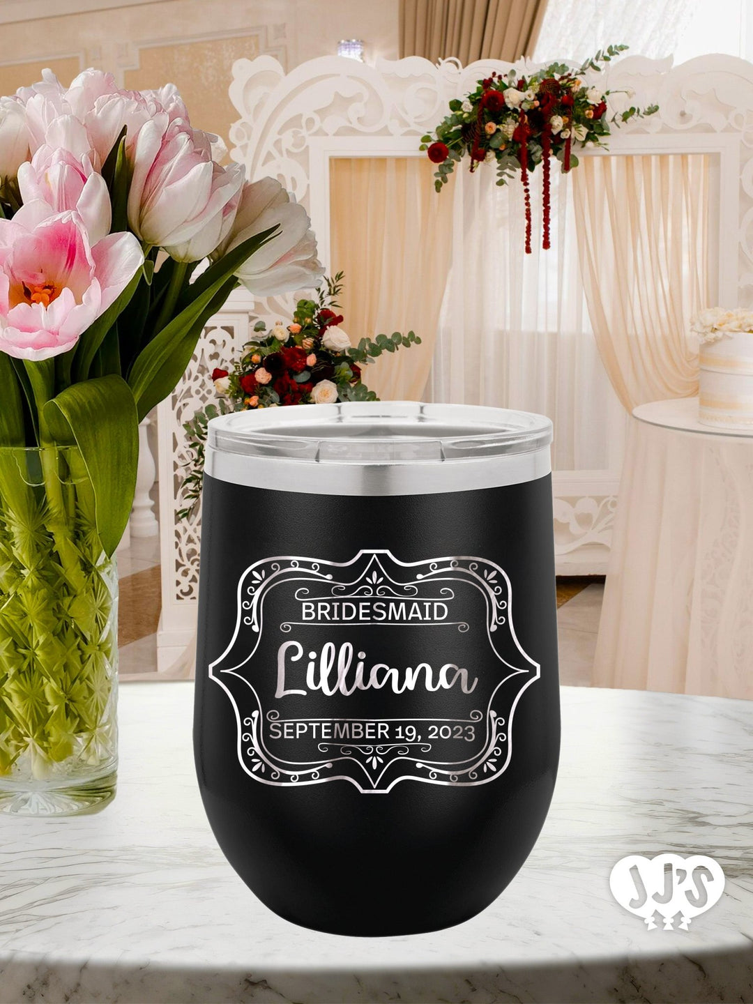 The Lilliana Bridal Party Tumbler Favor - JJ's Party House: Custom Party Favors, Napkins & Cups