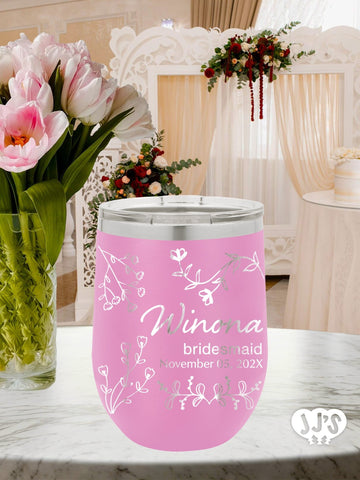 The Winona Bridal Party Tumbler Favor - JJ's Party House: Custom Party Favors, Napkins & Cups