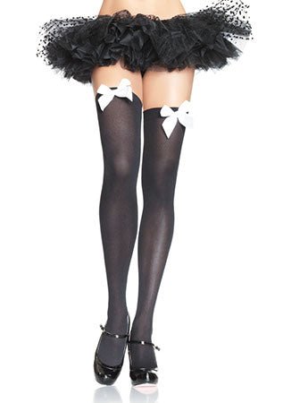 Thigh High Plus Size Stockings with Bow - JJ's Party House: Birthday, Balloons & Custom Party Favors